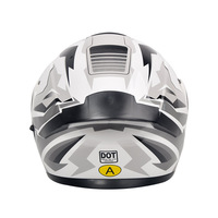 Casque de moto à face ouverte certifié DOT - Fermeture à dégagement rapide, léger, ABS, 2 visières transparentes/fumées, toutes saisons, taille XL
