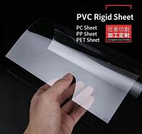 Feuille de PVC rigide transparente colorée sur mesure, feuille de plastique PVC transparente, film plastique dur semi-transparent givré en PP