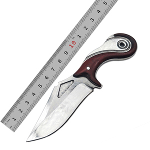 Coltello Damasco Personalizzabile con Manico in Legno, Nuovo Design a Lama Fissa per Uomo, Supporto OEM, Qualità DIY - Product Image 1