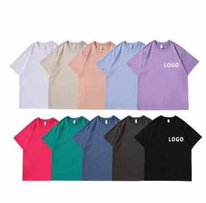 Camiseta Lisa al por Mayor para Hombre, Personalizable con Impresión, de Algodón Grueso de 300 g/m², Estilo Holgado, Unisex, Camisetas Gráficas para Hombre - Product Image 2