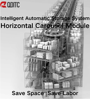 Système d'étagères automatiques pour entrepôt, approvisionnement industriel, module de carrousel horizontal numérique automatisé, stockage de conteneurs métalliques robustes