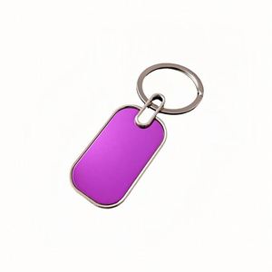 Porte-clés en métal personnalisé avec logo, cadeau promotionnel créatif, alliage de zinc, sublimation, blanc - Product Image 3