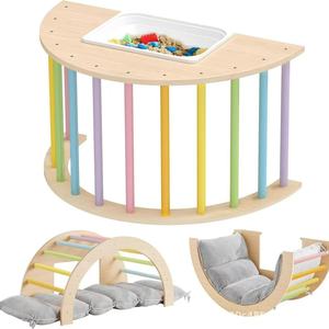 Wooden Baby Climbing <b>Frame</b> Rocking Chair Multifunctional <b>Play</b> Structure For Infant Physical Training - Product Image 4