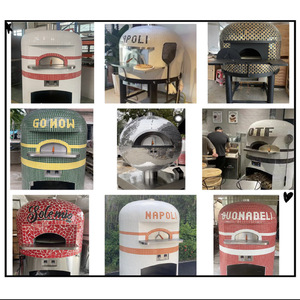 Guangzhou, buen precio bajo, venta de nuevos materiales, quemador de Gas italiano, <span class=keywords><strong>horno</strong></span> de pizza de leña giratorio eléctrico giratorio - Product Image 5