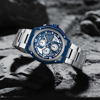 Montre à quartz pour homme NAVIFORCE Officielle 8051, style robuste de luxe, chronographe