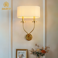 Jewellerytop Nouveau Design Français De Luxe Bronze Applique Murale Salon Couloir Chambre Antique Laiton Applique Murale