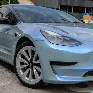 Films de changement de couleur de voiture en PVC PET gris bleu gris-bleu pour l'enveloppement de voiture/<span class=keywords><strong>auto</strong></span>/véhicule, autocollants en vinyle - Product Image 3