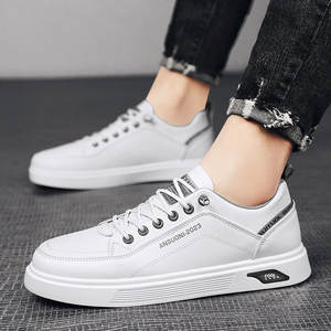 Zapatillas Deportivas de Piel Blancas para Hombre Ansuoni, con Punta Redonda, Estilo Baloncesto, Casuales, para Todas las Temporadas, con Suela de Goma - Product Image 5