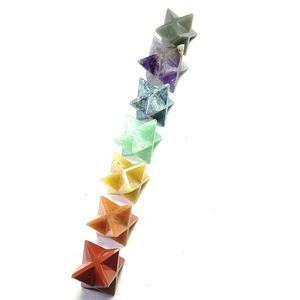Cristal Merkaba 7 chakra Color Natural merkaba estrella 8 puntos Reiki cristales curativos piedras preciosas naturales Mayorista - Product Image 4