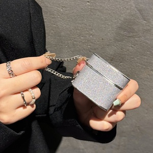 Columna de purpurina cuero PU para funda de airpod PC de cuero PU para fundas de <span class=keywords><strong>airpods</strong></span> <span class=keywords><strong>PRO</strong></span> <span class=keywords><strong>2</strong></span> - Product Image 2