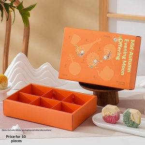 Boîte-cadeau de gâteaux de lune haut de gamme pour la mi-automne avec motif de <span class=keywords><strong>lapin</strong></span> de dessin animé pour offrir à la <span class=keywords><strong>famille</strong></span> et aux amis - Product Image 2