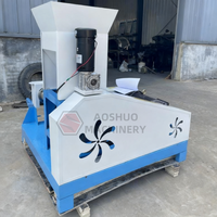 Équipement de fabrication d'aliments pour poissons flottants 2t/h, extrudeuse d'aliments flottants pour poissons et crevettes secs