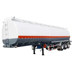 55000 litre dizel ve benzin tankeri römork üç aks yarı römork çelik yakıt tankı satılık benzin için kamyon
