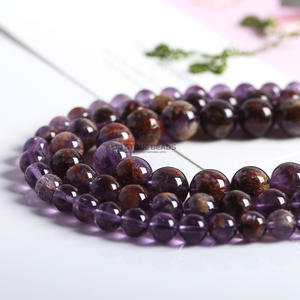 <span class=keywords><strong>Viola</strong></span> naturale fantasma quarzo <span class=keywords><strong>ametista</strong></span> perline sciolte 6-12mm accessori fai da te pietre Semi-preziose per la fabbricazione di braccialetti - Product Image 5