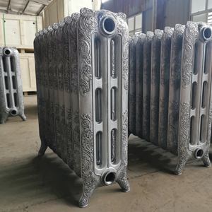 Radiateurs <span class=keywords><strong>en</strong></span> <span class=keywords><strong>fonte</strong></span> Ultracclimate 10 sections Rococo Design <span class=keywords><strong>Prix</strong></span> d'usine Système de chauffage avec vanne <span class=keywords><strong>en</strong></span> argent antique - Product Image 5