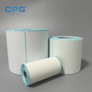 Étiquettes thermiques imperméables de qualité supérieure 100x50mm, autocollants codes-barres pour impression sur ruban, idéales pour l'industrie et l'entreposage - Product Image 1