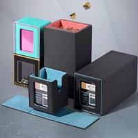 Boîtes de rangement pour cartes à collectionner en cuir PU avec logo personnalisé Commander Window Deck Box pour TCG