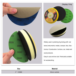Discos de Papel de Lija de Carburo de Silicio de 5 Pulgadas, Papel Abrasivo Húmedo/Seco, Papel de Lija Impermeable, Disco de Lijado para Pulir Madera y Metal - Product Image 5