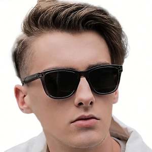 Lunettes de soleil polarisées carrées pour hommes et femmes, personnalisables, colorées, protection UV400, pour la conduite et les activités de plein air - Product Image 4