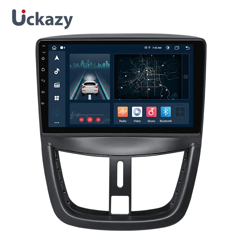 GB 128GB 2 8 11 din Android Carro SEM DVD Player Multimídia Para PEUGEOT 207 2006-2015 Rádio GPS de Navegação de Áudio Estéreo Carplay 4G