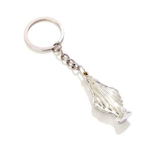 Vente en gros de porte-clés en métal et acrylique avec image de la Vierge Marie et de Jésus, porte-clés chrétien - Product Image 5