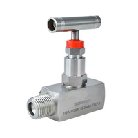 Vanne à aiguille haute pression HI-TEK HK pour l'eau, filetage interne 1/2 NPT avec bouchon de purge, haute température
