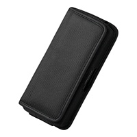 Étui à fermeture horizontale en Nylon pour téléphone, pour iPhone 6, 7, 8 Plus, Xs Max, 11, 11 pro, coque avec attache de ceinture, housse de téléphone