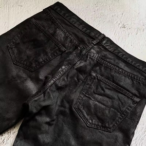 Jeans Denim da <span class=keywords><strong>Uomo</strong></span> Personalizzati Streetwear di Alta Qualità, a Vita Bassa, con Borchie, Oversize, Effetto Cerato, a Zampa Larga, Svasati e Baggy - Product Image 6