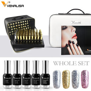 1101-1120 #   Vernis à <span class=keywords><strong>ongles</strong></span> en gel semi-permanent Venalisa Color UV Gel, paillettes holographiques, séquins, gel pour nail art, vernis, <span class=keywords><strong>manucure</strong></span> design - Product Image 2