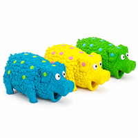 Jouet à mâcher texturé en latex naturel pour chiots, jouet interactif pour animaux de compagnie, jouet couineur pour chien en forme de cochon