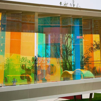 Vidrio Arquitectónico Ecológico, Vidrio Templado con Recubrimiento Iridiscente, Vidrio de Color para Ventanas y Puertas de Partición