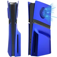 Plaque frontale de remplacement pour PS5 Pro Cover Anti-Scratch Faceplate avec évent de refroidissement pour PS5 Pro Disc/Digital Edition Console