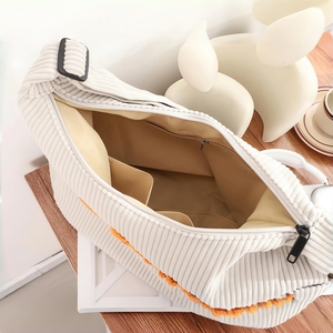 Bolso Tote de Pana Personalizado, Bolso Bandolera con Bordado de Nombre Personalizado <span class=keywords><strong>para</strong></span> Viajes y Uso Diario, Bolso de Compras de Gran Capacidad, Regalo <span class=keywords><strong>para</strong></span> Mamá - Product Image 4