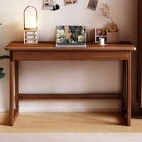 Bureau en bois massif, design 2026, avec tiroirs, idéal pour la maison et la chambre à coucher