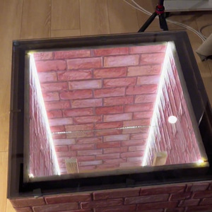 Bàn trà hình khối lập phương vô cực gương phản chiếu, hiệu ứng ánh sáng đặc biệt tùy chỉnh, hầm ngầm ánh sáng kỳ ảo - Product Image 4