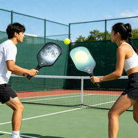 Raquette de pickleball personnalisée en fibre de carbone, noyau alvéolé de 16 mm, pour entraînement adulte, logo personnalisé, couleurs personnalisées, vente en gros pour les marques
