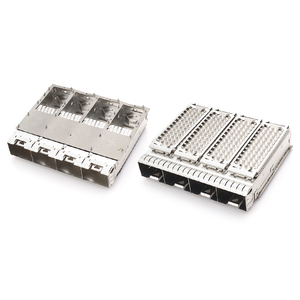 हीट सिंक प्रेस-फिट SF64-512B-11 sfp28 पिंजरे कनेक्टर के साथ SFP28-1X4