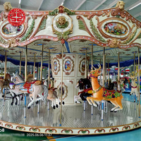 Carrousel enfant de luxe 12 places petit carrousel à vendre carrousel pivotant pour aire de jeux pour enfants