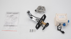 बाथरूम बेसिन टचलेस इलेक्ट्रिक वॉशरूम के लिए टिकाऊ एसी डीसी स्वचालित सेंसर नल - Product Image 4