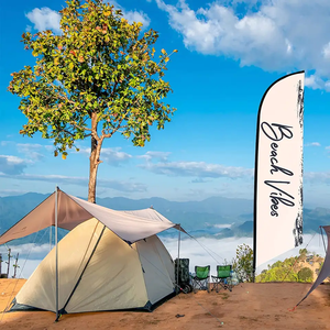 Precio DE FÁBRICA DE Gahum, diseño personalizado para exteriores, banderín rectangular de plumas voladoras de poliéster antiarrugas troquelado promocional - Product Image 5