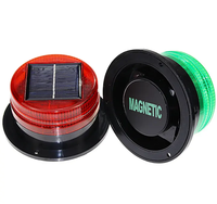 Feux d'avertissement de circulation magnétiques alimentés à l'énergie solaire Feux d'avertissement stroboscopiques d'urgence