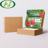 Courrier d'impression personnalisée, pour le courrier, les cosmétiques, le maquillage, les cadeaux, les professionnels, boîte en papier Kraft ondulé, 50 unités