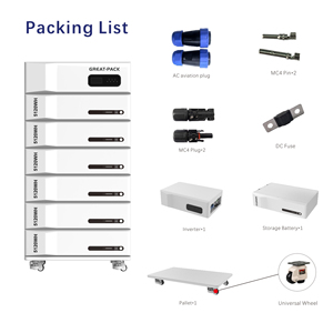 All-in-One 51.2V <b>Home</b> Storage <b>Backup</b> <b>Battery</b> 5Kwh 2.5Kwh 10Kwh 20kwh Integrated 8KVA 6KVA 5KVA Machine Stack System - Product Image 4