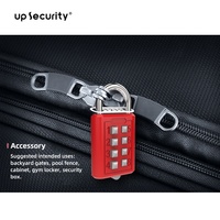 Serrure à code à huit chiffres à mécanisme mécanique pour la commodité des personnes aveugles, adaptée aux cadenas, aux casiers de fitness et aux bagages