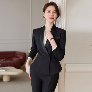 Costume de bureau professionnel pour femme, uniforme de travail formel pour l'automne et l'hiver, idéal pour la réception d'hôtel - Product Image 3
