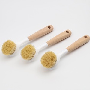 Cepillo de Sisal con Cabeza Redonda y Mango de Madera de Haya, Herramienta de Limpieza Ecológica para Cocina - Product Image 1