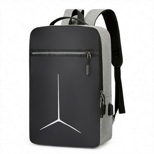 Mochila de hombro unisex reflectante, antirrobo, impermeable, con carga USB, de gran capacidad, para negocios, con muestra gratuita. - Product Image 1