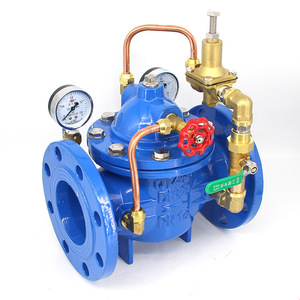 วาล์วลดแรงดันน้ำแบบไฮดรอลิกควบคุมด้วยมือ รุ่น Kh DN40-DN600 ผลิตจากเหล็กหล่อ ขนาด 200x ปรับได้ ใช้ระบบไพล็อตโอเปอเรเตอร์ PN16  แบบปกติ DN40-DN600 ไฮดรอลิก - Product Image 4