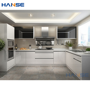 Tùy Chỉnh Hiện Đại Bằng Gỗ Tủ Bếp Đồ Nội Thất Thiết Kế Bán Buôn Trắng Có Độ Bóng Cao Sơn Mài Tủ Bếp Các Nhà Sản Xuất - Product Image 1