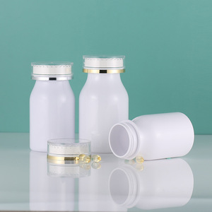 Botellas de productos de salud de plástico PET personalizadas en varios tamaños de espesor con tapones de rosca para tabletas y cápsulas - Product Image 5